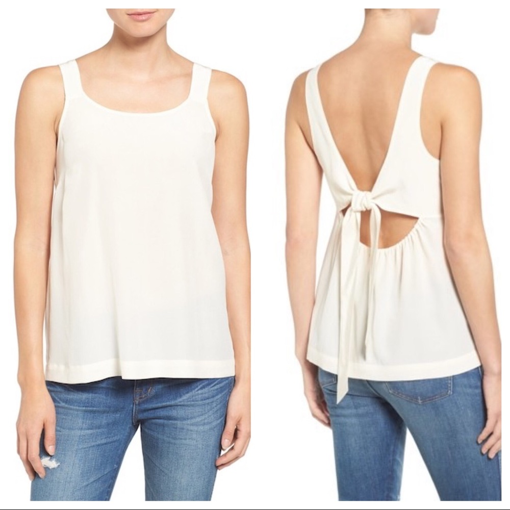 Madewell Lookout Tie Back Blouse - Small